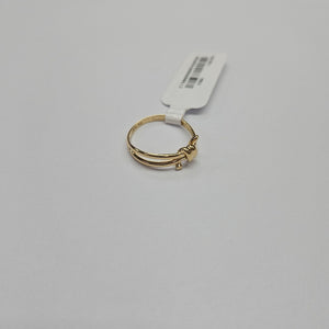 ANILLO ANILLITO C NUDO 14K 7 TALLA 2 GR (NUEVO)