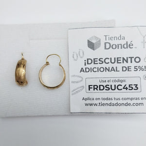 ARRACADAS PAR ORO 14 K 2 GRMS (SEMINUEVO)