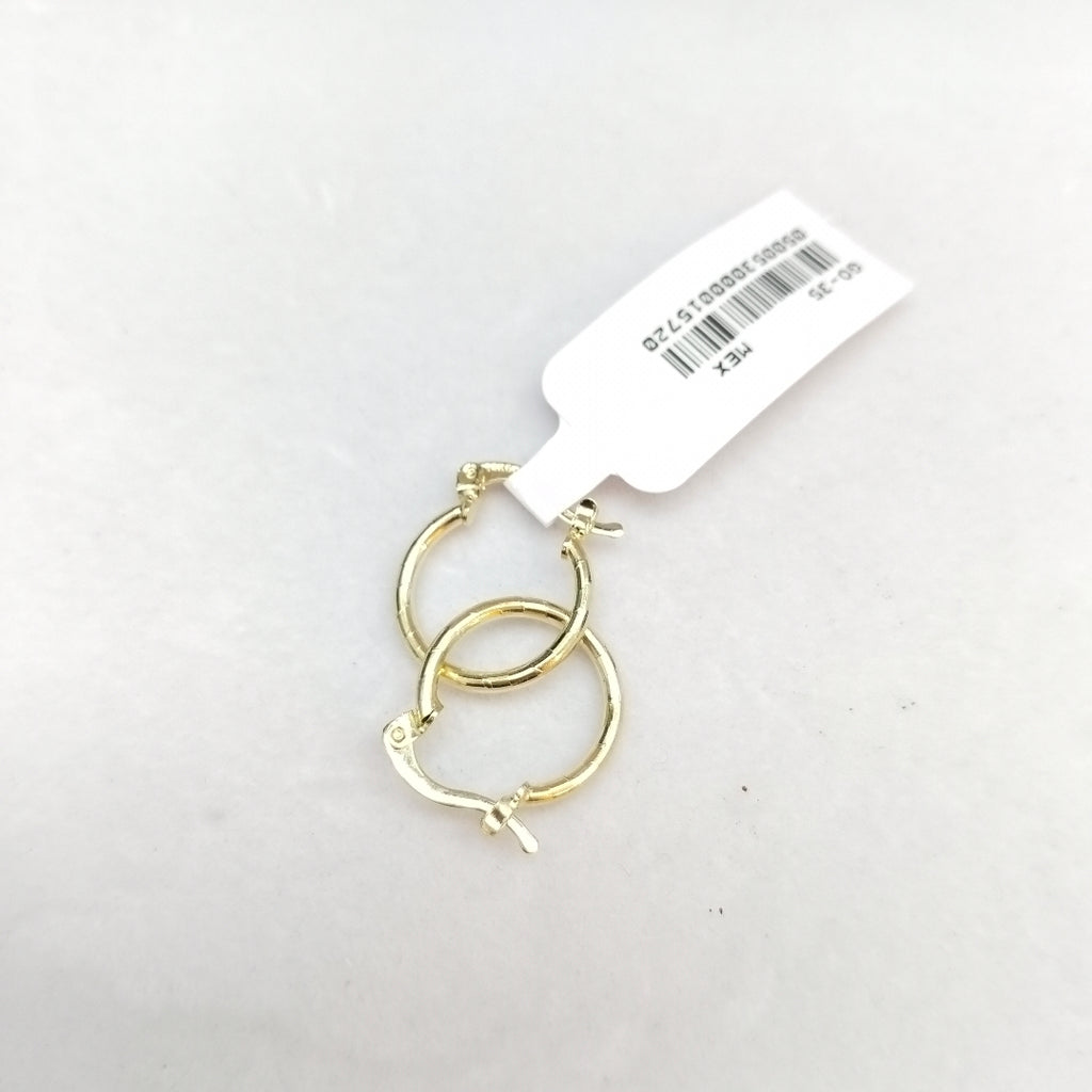ARETES ARRACADAS ESTRIADAS 14K 1.3 GR (NUEVO)