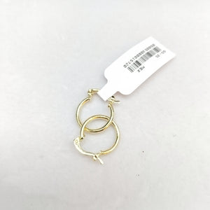 ARETES ARRACADAS ESTRIADAS 14K 1.3 GR (NUEVO)
