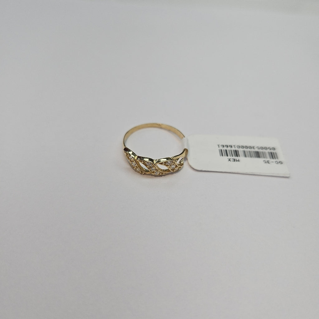 ANILLOS CON CIRCONIAS 14K TALLA 8 1.4 GR (NUEVO)