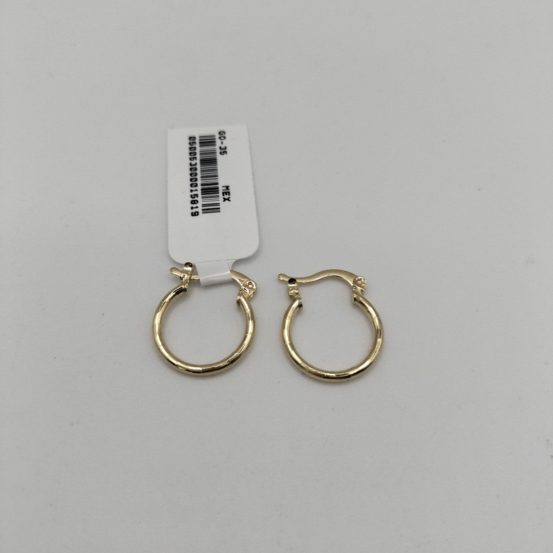 ARETES ARRACADAS ESTRIADAS 14K 1.4 GR (NUEVO)