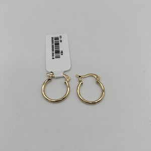 ARETES ARRACADAS ESTRIADAS 14K 1.4 GR (NUEVO)
