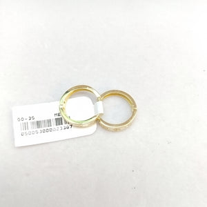 ARETES TEJIDO HUGGIES CON CIRCONIAS 14K 2.9 GR (NUEVO)