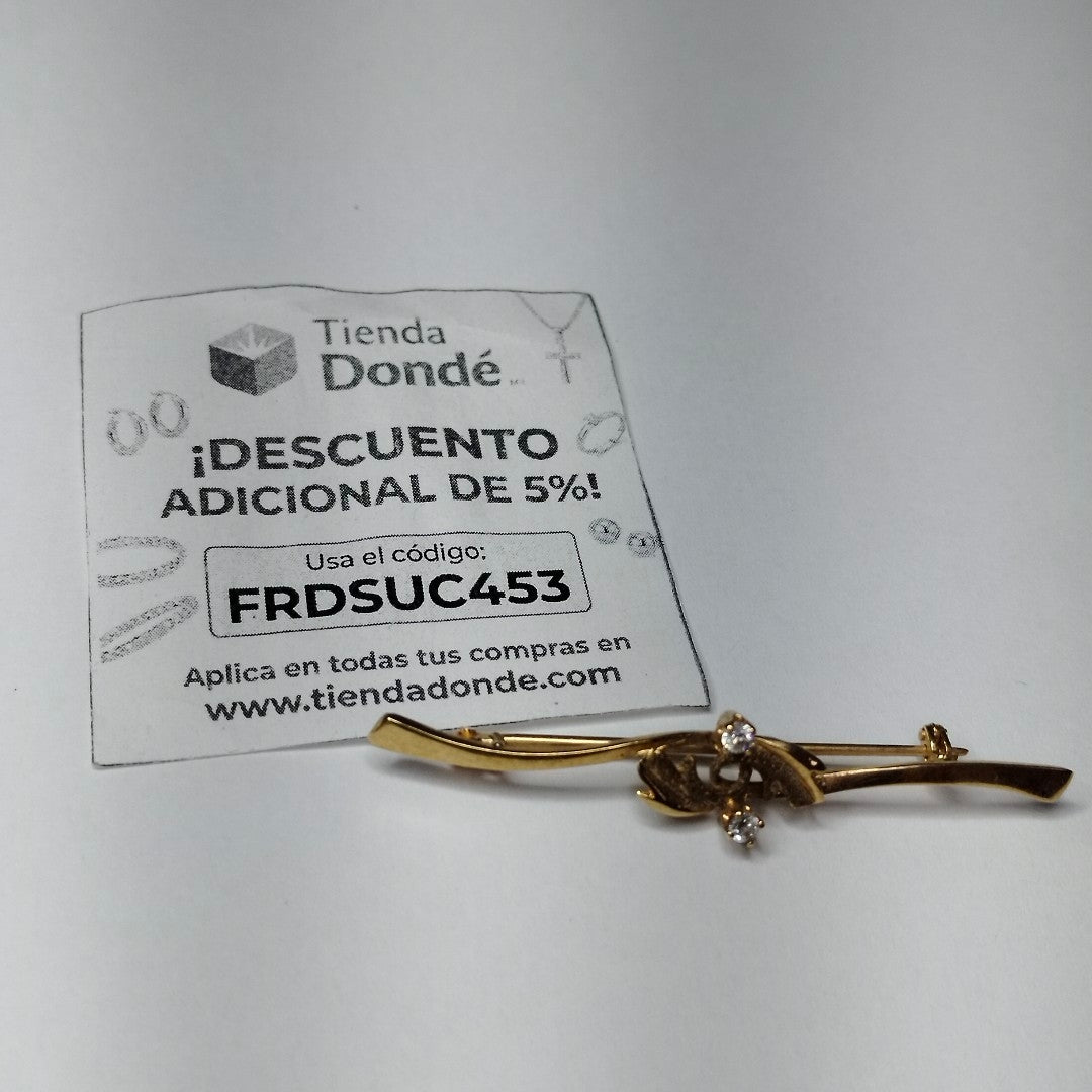 PRENDEDOR ORO 14 K 2,60 GRMS (SEMINUEVO)