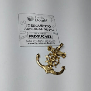 CRISTO EN ANCLA ORO 14 K 6,50 GRMS (SEMINUEVO)