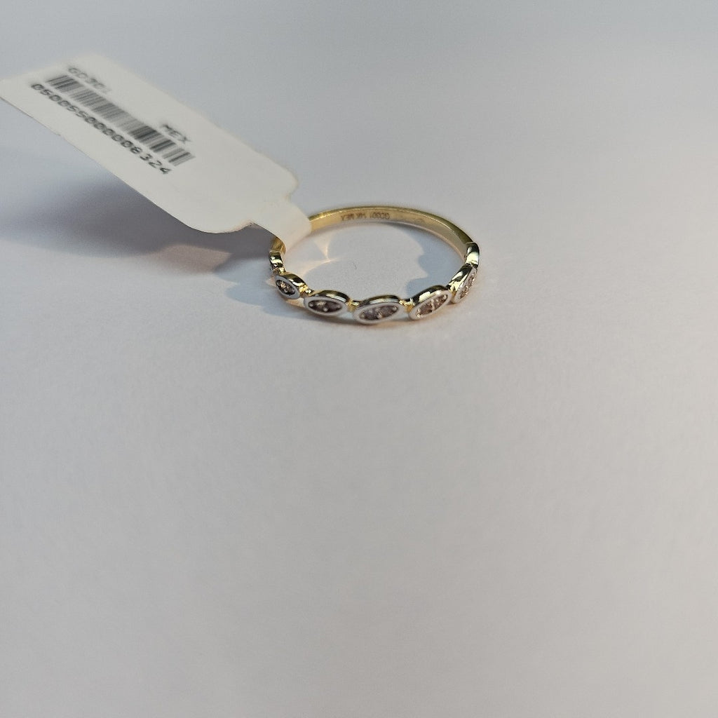 ANILLO ANILLITO FIG C CIRCONIAS 14K 7 TALLA 1.1 GR (NUEVO)