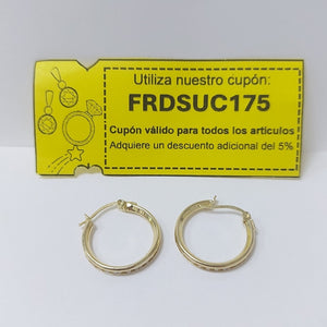 ARETES ARRACADAS CON CIRCONIAS 10K 1.8 GR (NUEVO)
