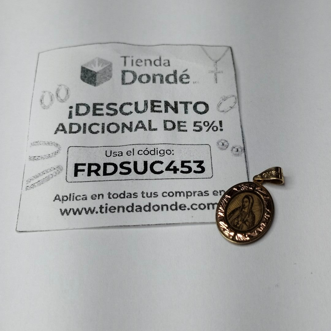 MEDALLA RELIGIOSA ORO 10 K 0,50 GRMS (SEMINUEVO)