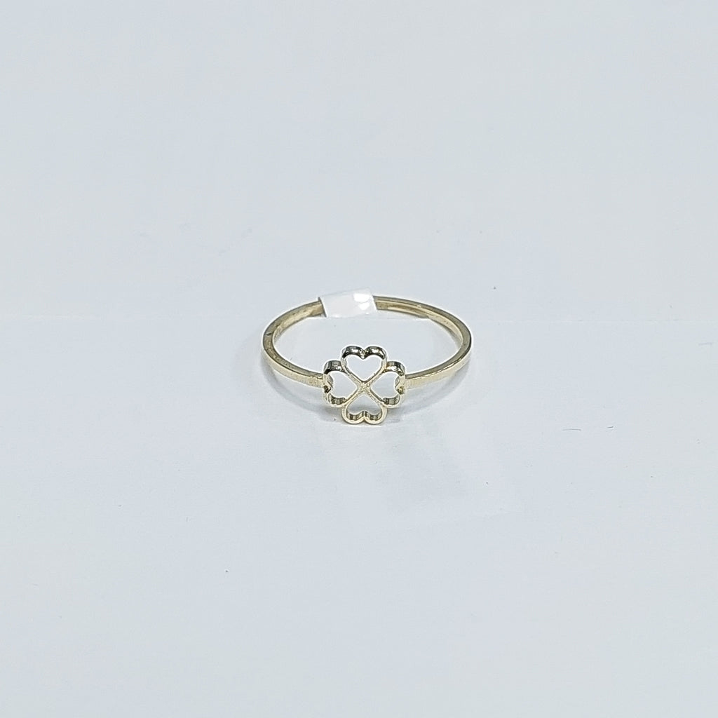 ANILLOS ANILLITO FIG TREBOL 10K TALLA 7 0.8 GR (NUEVO)