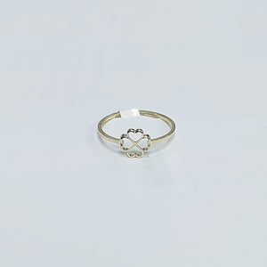 ANILLOS ANILLITO FIG TREBOL 10K TALLA 7 0.8 GR (NUEVO)
