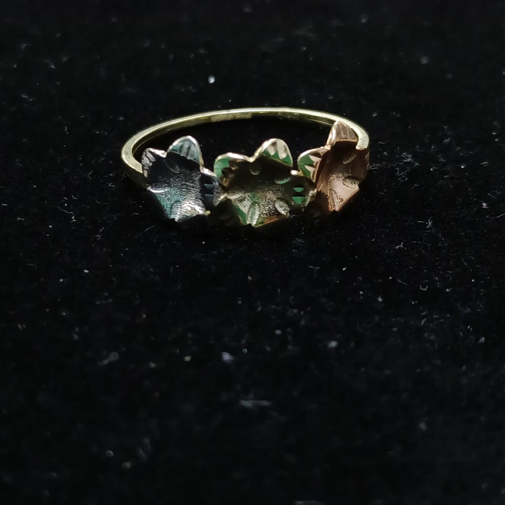 ANILLOS ANILLITO FIG FLORES 10K TALLA 8 1.3 GR (NUEVO)