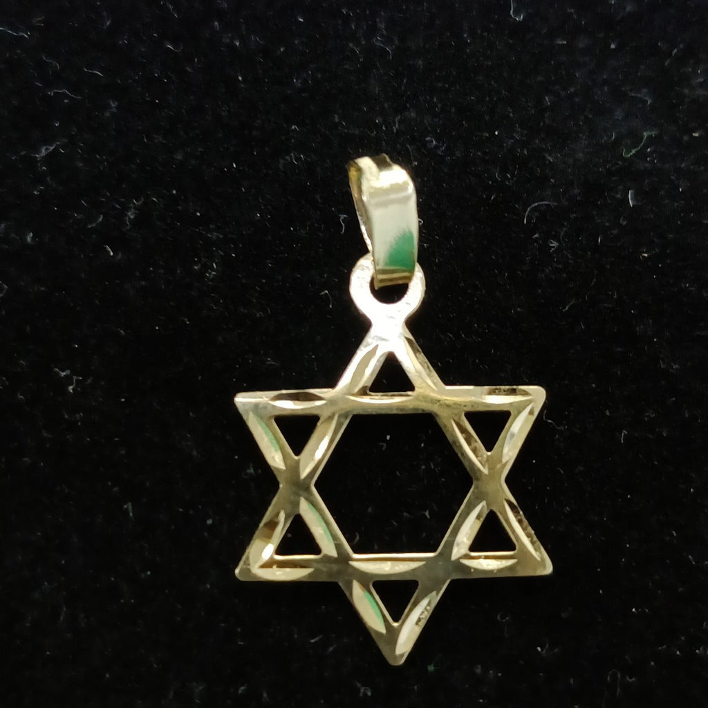 DIJE TEJIDO ESTRELLA DE DAVID 14K 0.6 GR (NUEVO)