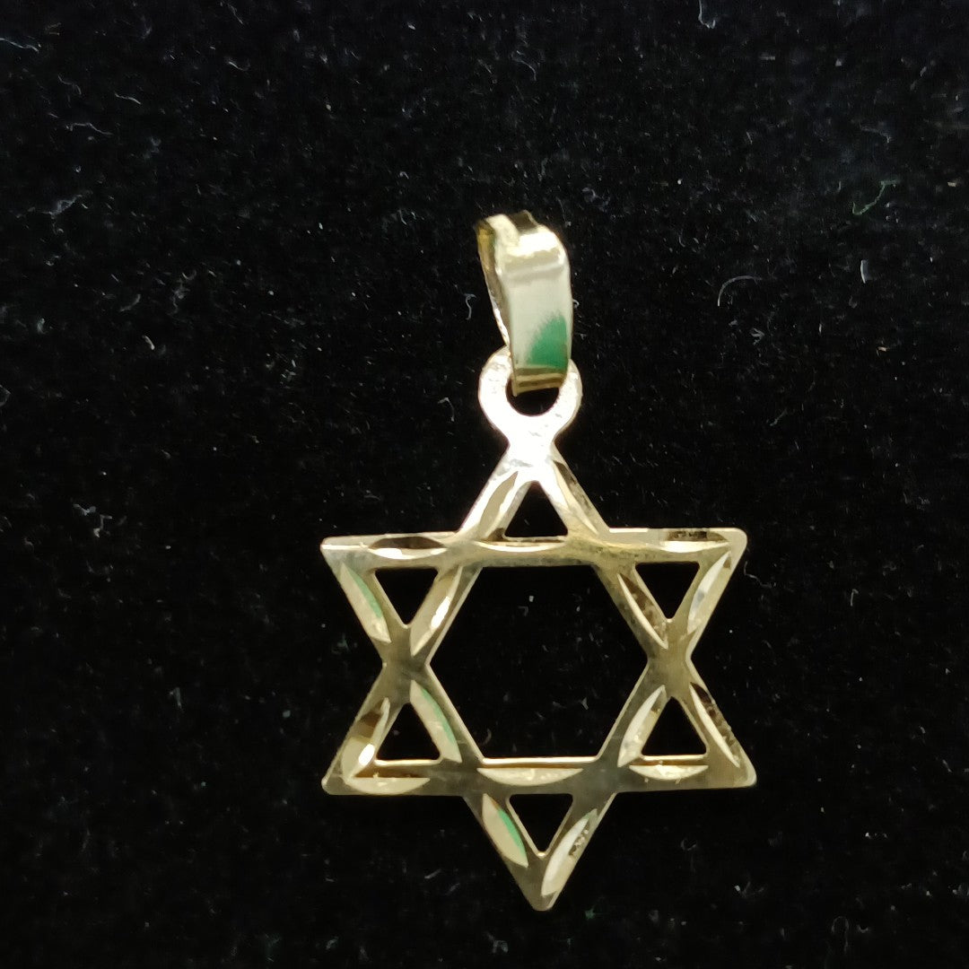 DIJE TEJIDO ESTRELLA DE DAVID 14K 0.6 GR (NUEVO)