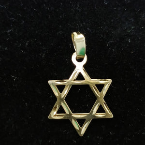 DIJE TEJIDO ESTRELLA DE DAVID 14K 0.6 GR (NUEVO)