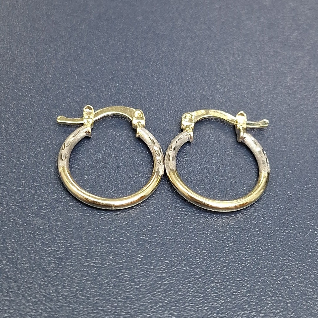 ARETES ARRACADAS COMBINADAS 14K 1.1 GR (NUEVO)