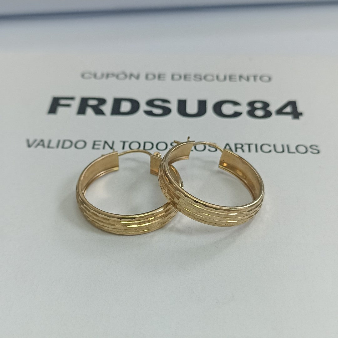 ARRACADAS PAR ORO 10 K 3,00 GRMS (SEMINUEVO)