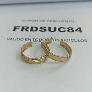 ARRACADAS PAR ORO 10 K 3,00 GRMS (SEMINUEVO)