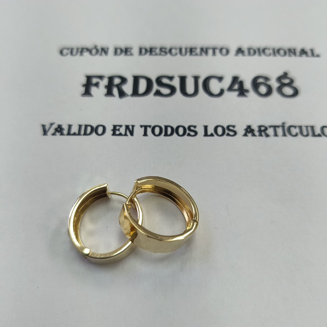 ARRACADAS PAR ORO 14 K 2.6 GRMS (SEMINUEVO)