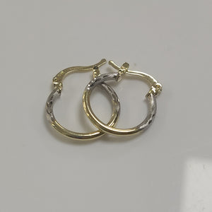 ARETES ARRACADAS COMBINADAS 14K 1.2 GR (NUEVO)