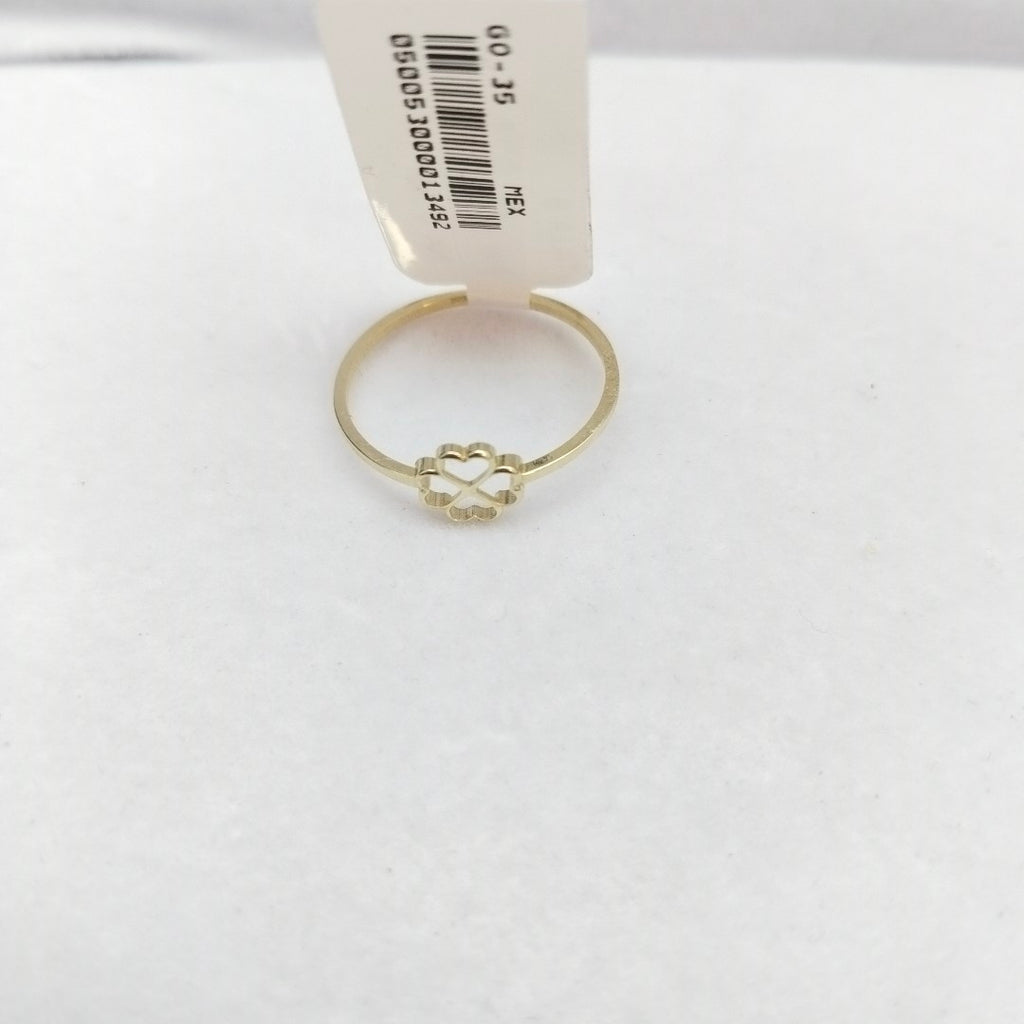 ANILLOS ANILLITO FIG TREBOL 10K TALLA 9 0.8 GR (NUEVO)