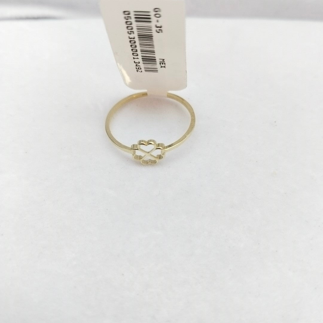 ANILLOS ANILLITO FIG TREBOL 10K TALLA 9 0.8 GR (NUEVO)