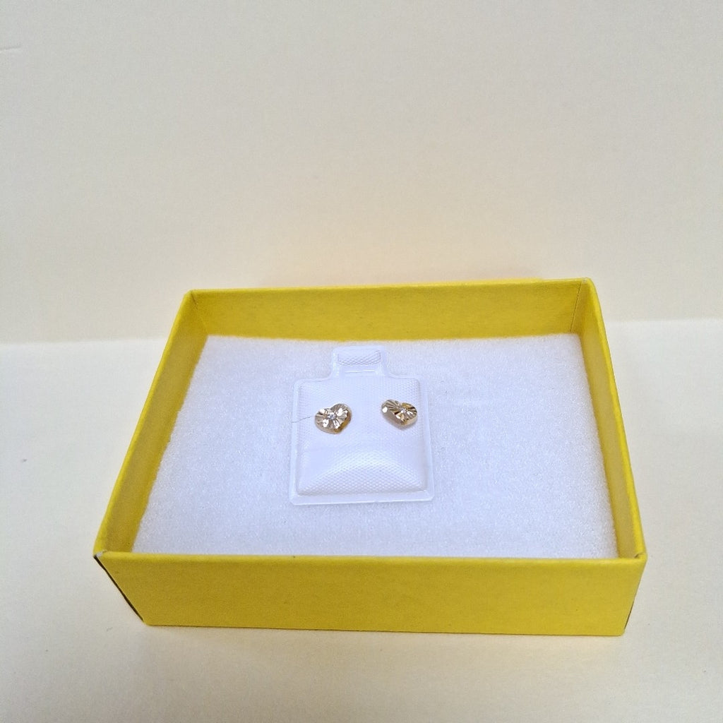 BROQUELES BROQUEL FIG CORAZON C CIRCONIA 14K 0.2603 GR (NUEVO)
