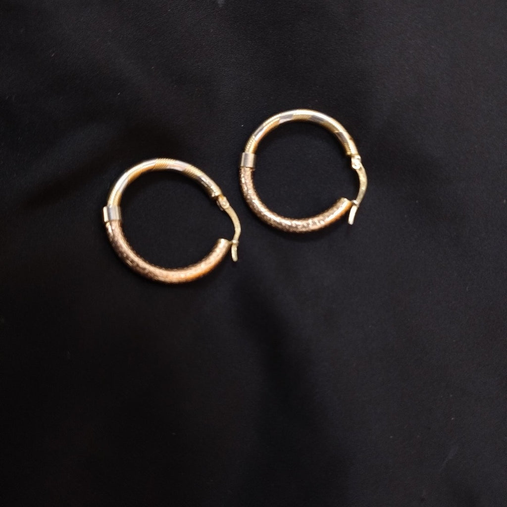 ARRACADAS PAR ORO COMBINADO 14 K 4,30 GRMS (SEMINUEVO)