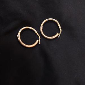 ARRACADAS PAR ORO COMBINADO 14 K 4,30 GRMS (SEMINUEVO)