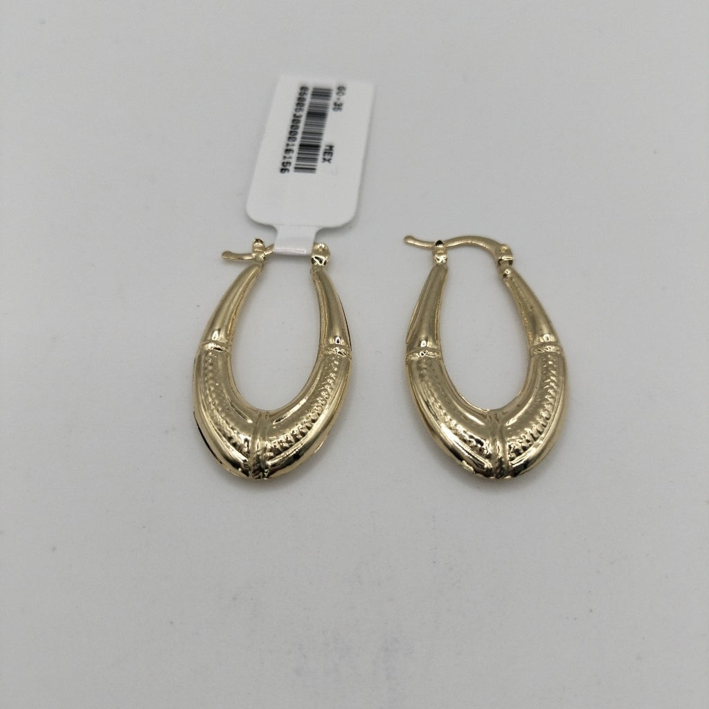 ARETES ARRACADAS ESTRIADAS 14K 2.6 GR (NUEVO)