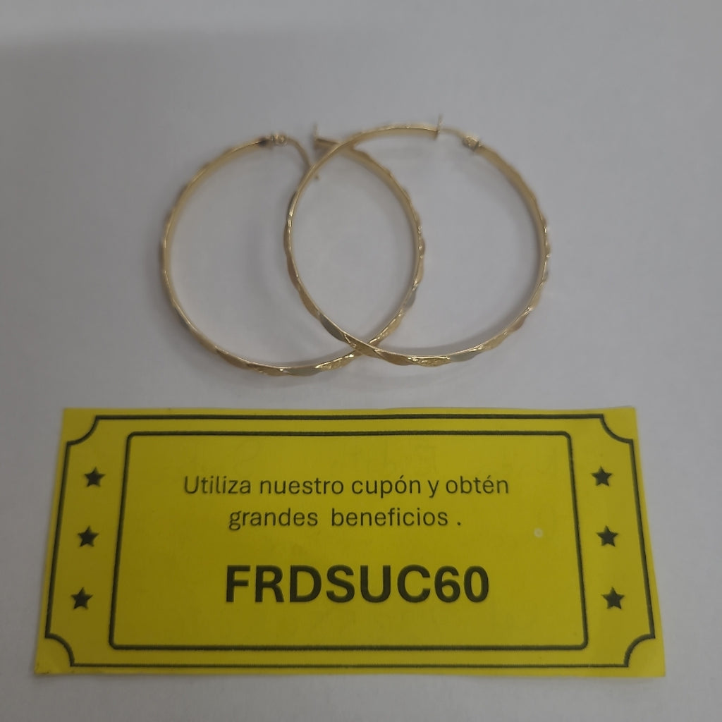 ARRACADAS PAR ORO 14 K 4 GRMS (SEMINUEVO)