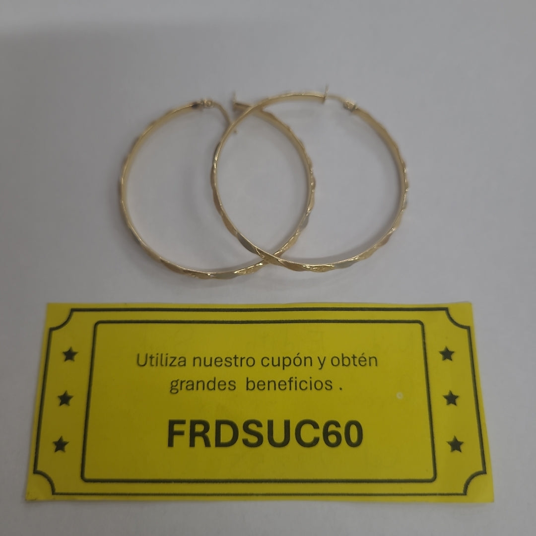 ARRACADAS PAR ORO 14 K 4 GRMS (SEMINUEVO)