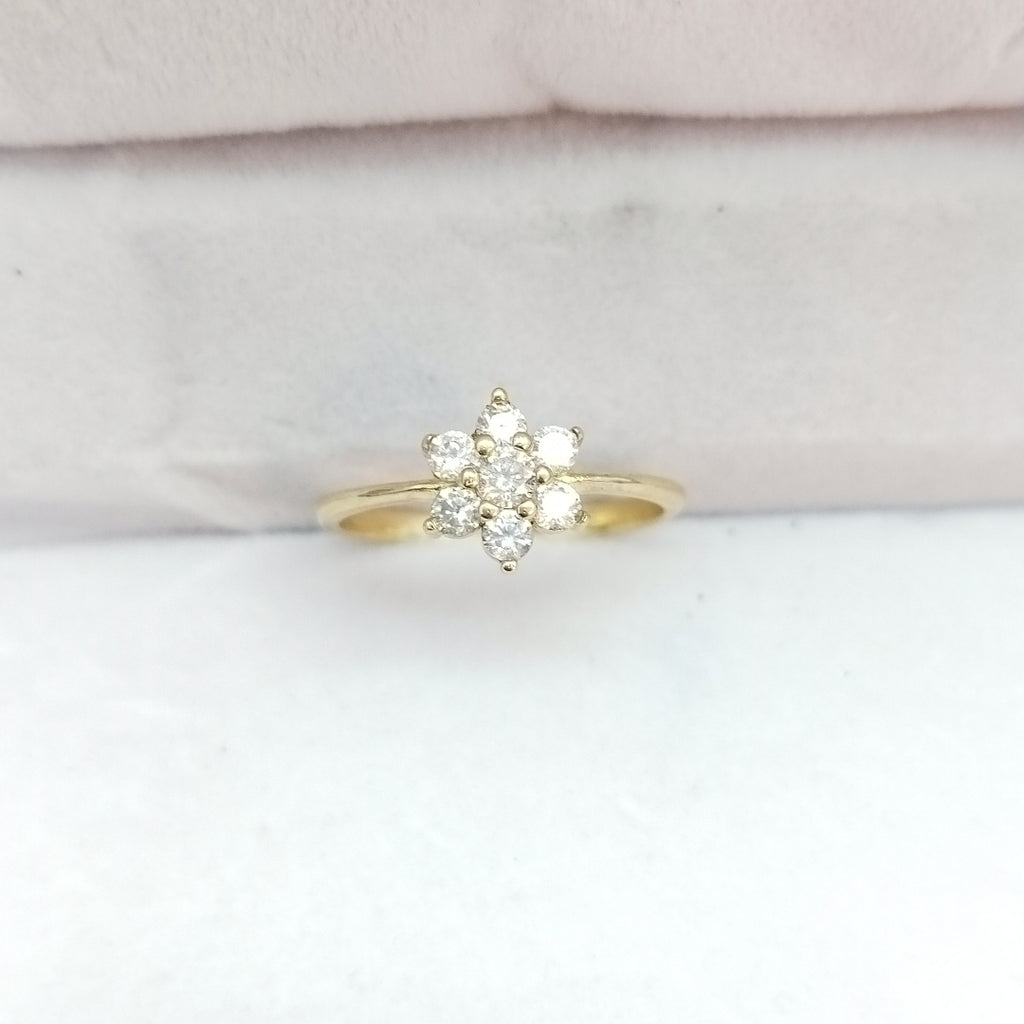 ANILLOS C/CIRCONIA ORO 10K TALLA 8 2 GR (NUEVO)