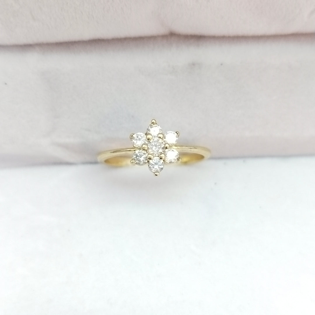ANILLOS C/CIRCONIA ORO 10K TALLA 8 2 GR (NUEVO)