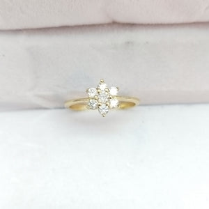 ANILLOS C/CIRCONIA ORO 10K TALLA 8 2 GR (NUEVO)