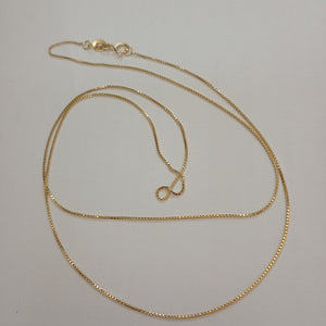 CADENA VENECIANO 14K 55 CM 1.8 GR (NUEVO)