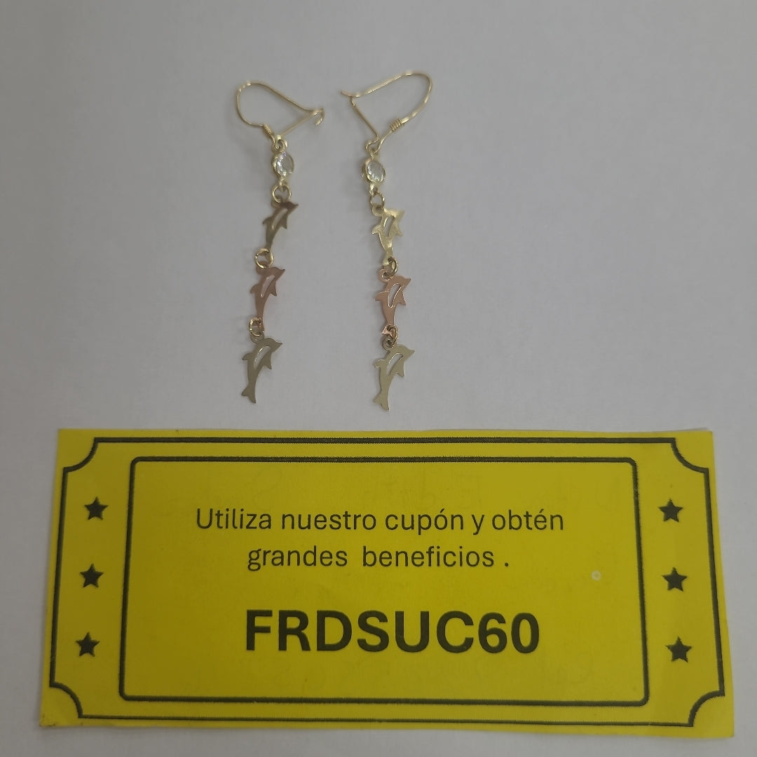 ARETES PAR ORO 10 K 1.5 GRMS (SEMINUEVO)