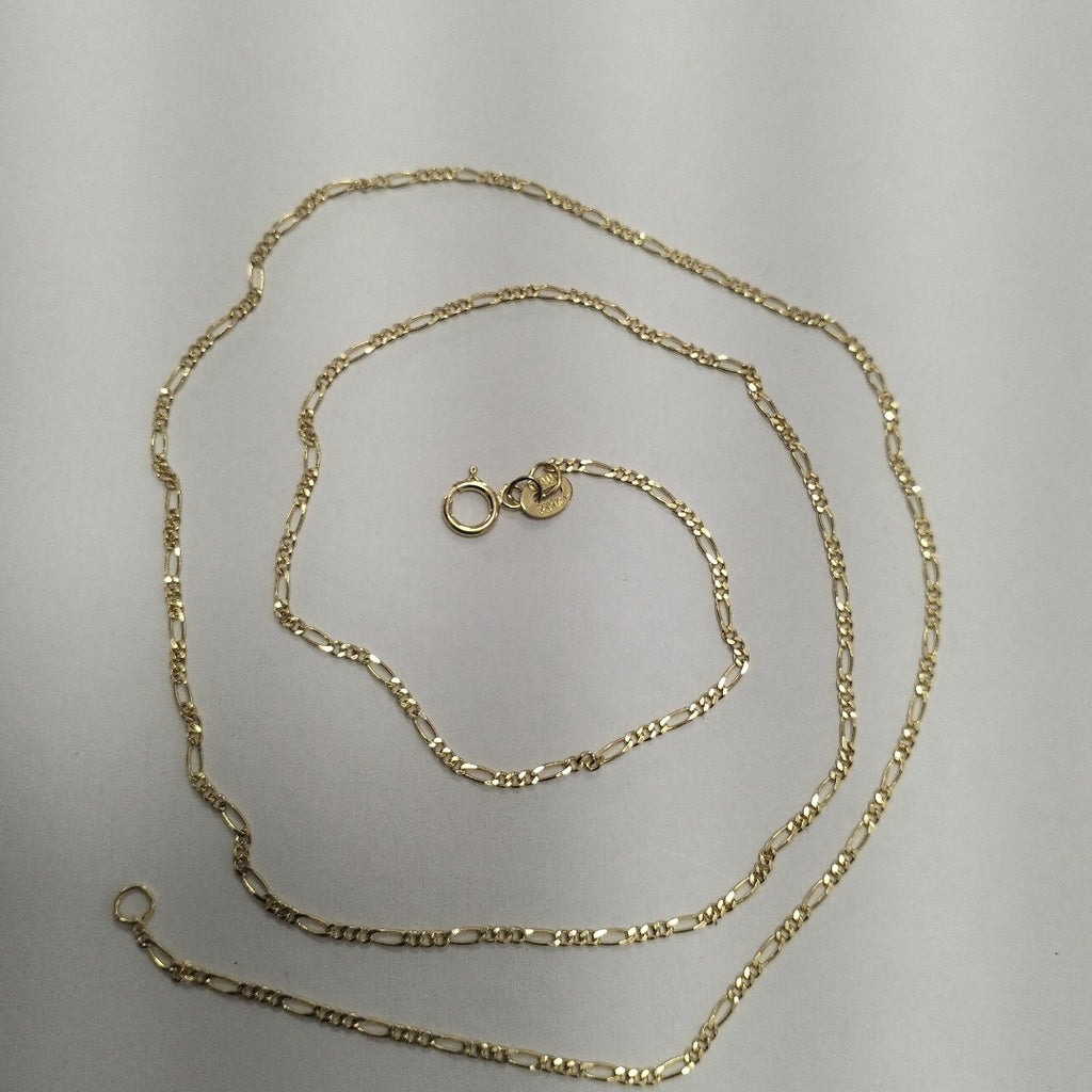 CADENAS TEJIDO 3X1 ORO 14K 55 CM 2.7 GR (NUEVO)