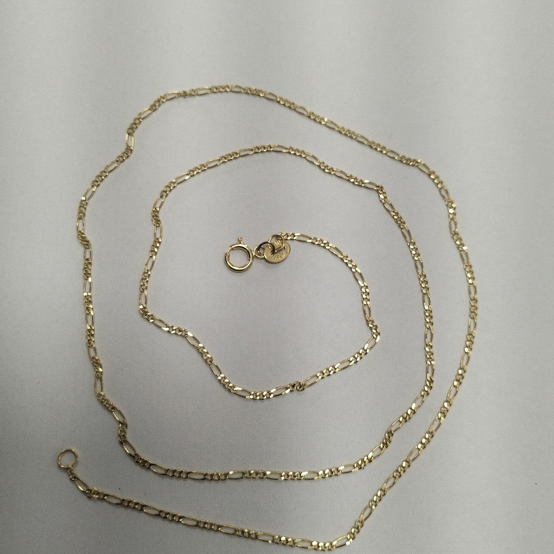 CADENAS TEJIDO 3X1 ORO 14K 55 CM 2.7 GR (NUEVO)