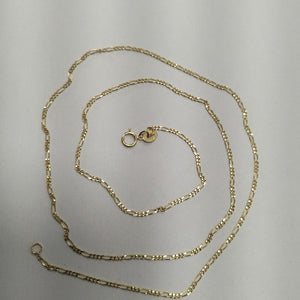 CADENAS TEJIDO 3X1 ORO 14K 55 CM 2.7 GR (NUEVO)