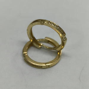 ARETES ARRACADAS C CIRCONIAS 14K 2.2 GR (NUEVO)