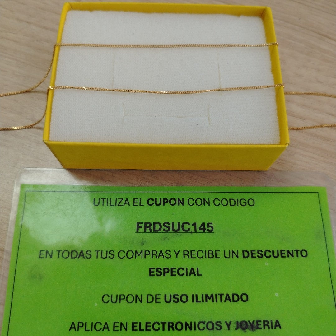 CADENA ORO 14 K 1,90 GRMS (SEMINUEVO)