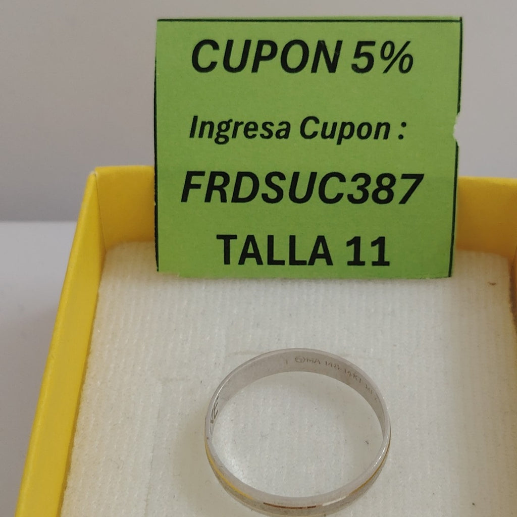 ARGOLLA ORO BLANCO 10 K 2,10 GRMS (SEMINUEVO)