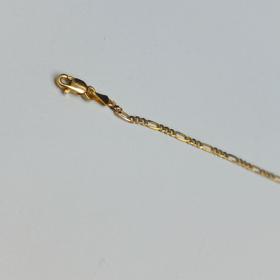 PULSERA 3X1 DIAMANTADA 14K 18 CM 1.5 GR (NUEVO)