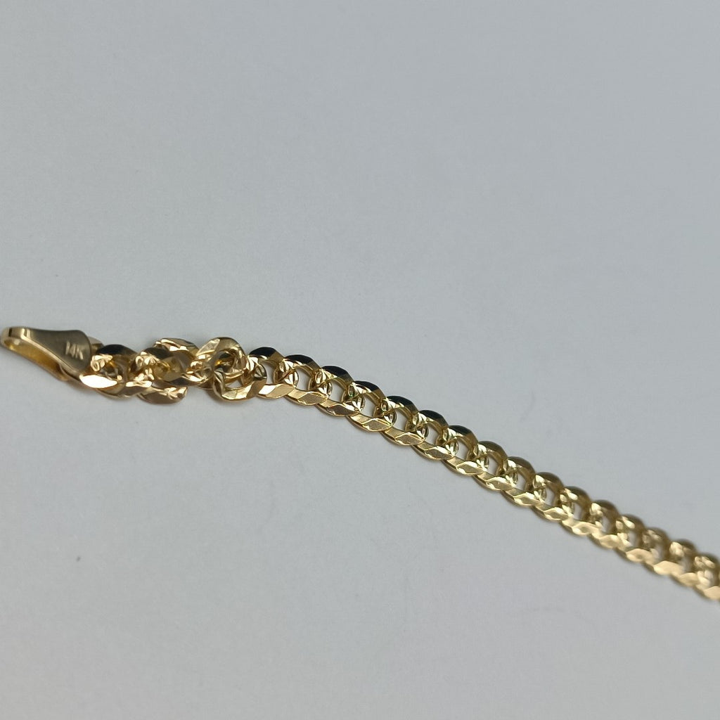 PULSERA BARBADA 14K 21 CM 7.5 GR (NUEVO)