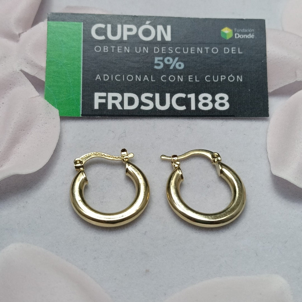 ARETES ARRACADAS 14K 1.5 GR (NUEVO)