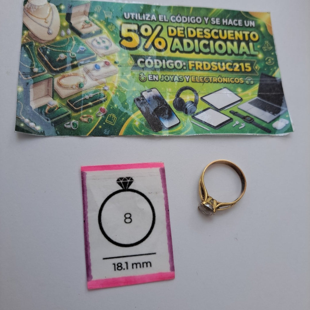 SOLITARIO ORO 10 K 3 GRMS (SEMINUEVO)