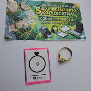 SOLITARIO ORO 10 K 3 GRMS (SEMINUEVO)