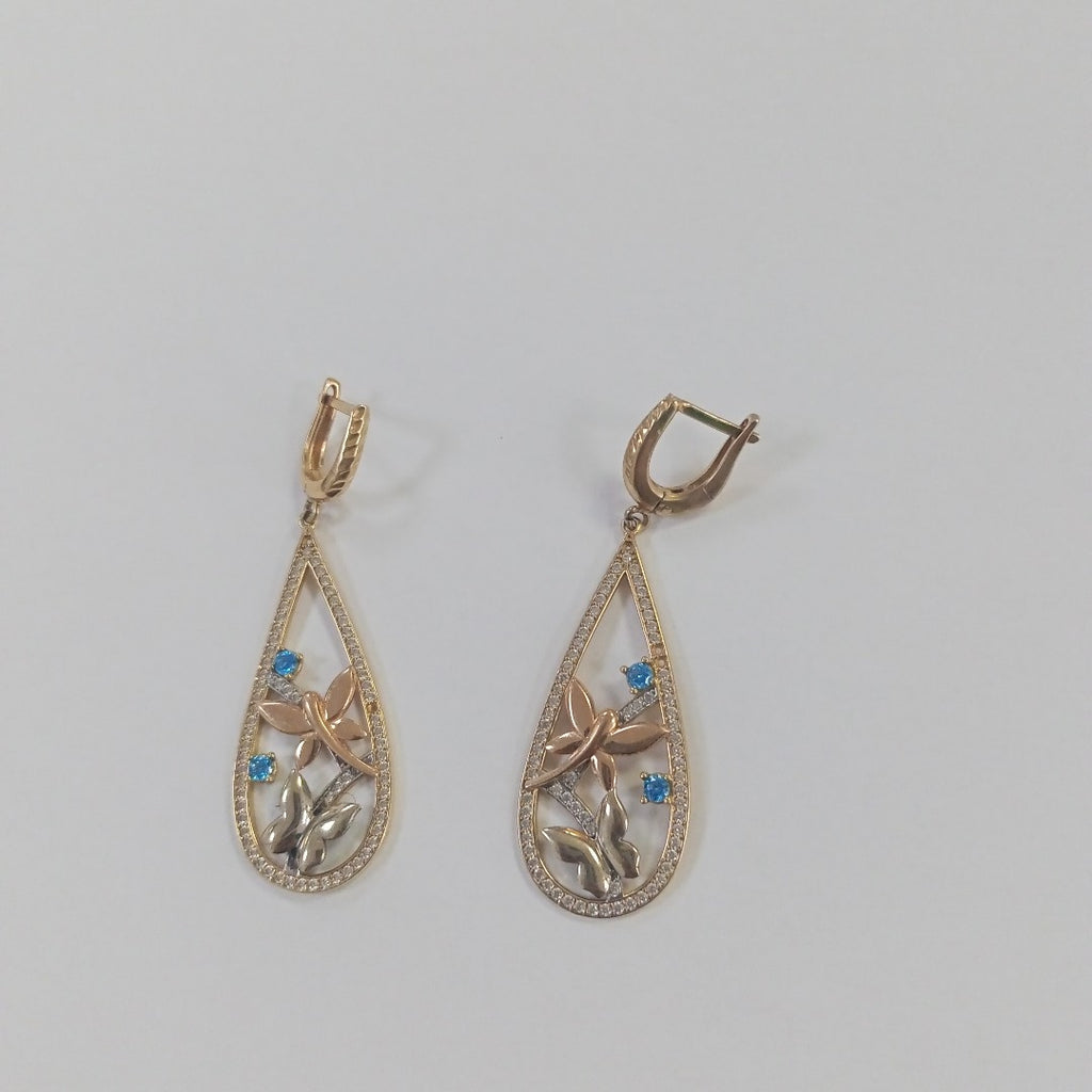 ARETES PAR ORO 14 K 7.7 GRMS (SEMINUEVO)