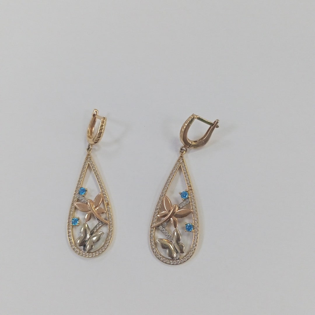 ARETES PAR ORO 14 K 7.7 GRMS (SEMINUEVO)